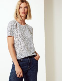 Polka Dot Relaxed Fit T-shirt