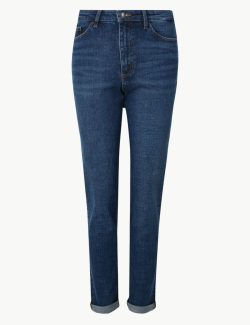 Relaxed Slim Orta Belli Jean Pantolon