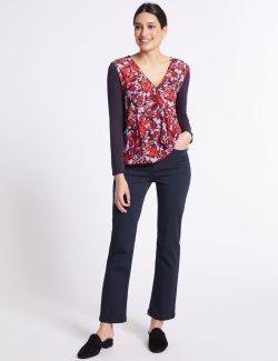 Roma Rise Straight Leg Jean Pantolon