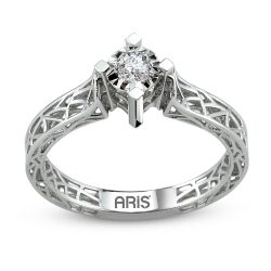 0.45 Karat Görünüm Pırlanta Miracle Tektaş Yüzük