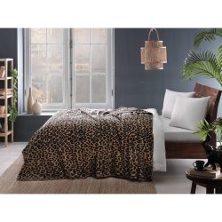 Taç Leopar Çift Kişilik Battaniye