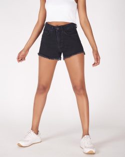 Füme Yüksek Bel Denim Şort Ş5891 – PNZ
