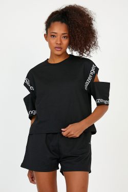 Slazenger MERAV Kadın T-Shirt Siyah