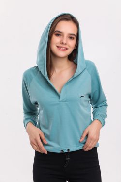 Slazenger MADELON I Kadın Sweatshirt Yeşil