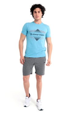 Slazenger MARQUES Erkek T-Shirt Mavi