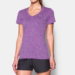 1258568-915-XS Kadın UA Tech™ Twist V-Yaka Purple XS
