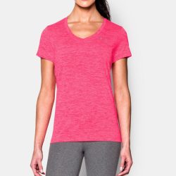 1258568-963-XL Kadın UA Tech™ Twist V-Yaka Red XL