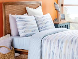 Madame Coco Audric King Size Baskılı Ranforce Nevresim Takımı – Açık Mavi