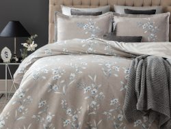 Madame Coco Nayomi King Size Aloe Vera Nevresim Takımı – Bej/İndigo