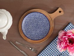 Madame Coco Rêve Bleu Ensoleillé Pasta Tabağı – Mavi – 19 cm