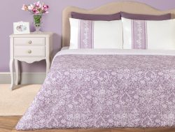 Madame Coco Florent King Size Ranforce Baskılı Nevresim Takımı – Mor