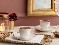 Madame Coco Craspedia New Bone China 4’lü Kahve Fincanı 60 ml