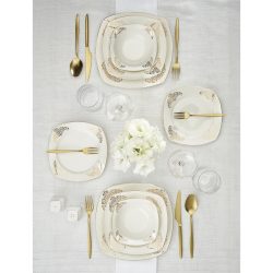 Emsan Melis 60 Parça 12 Kişilik Porselen Yemek Takımı