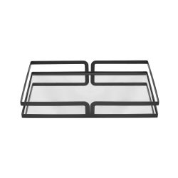 Karaca Siyah Aynalı Tepsi 30×20 cm