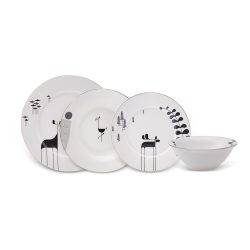 Karaca Fun Forest 6 Kişilik 24 Parça Porselen Yemek Takımı