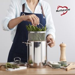 Karaca Mutfaksever İndüksiyon Tabanlı Çelik Kuşkonmaz Tenceresi