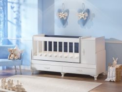 Yatakli Büyüyen Beşik-Mdfkorkuluk Sallanan Karyola Olabilen Beşik