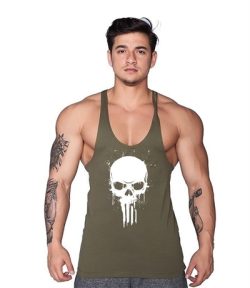 Supplementler.com Skull Fitness Atleti Yeşil