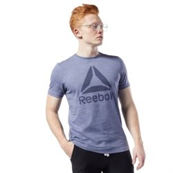 Reebok Training Essentials Marble Melange T-Shirt – Mavi