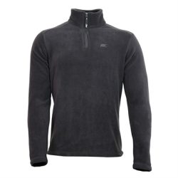 MuscleCloth Yarım Fermuarlı Erkek Polar Antrasit
