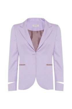 LILAC CHIC STITCHING DETAILED BLAZER