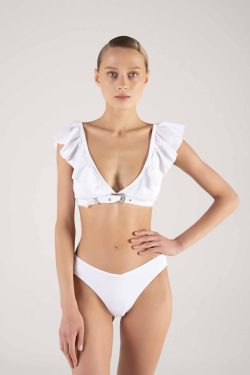 Kemer Tokalı Volanlı Bikini