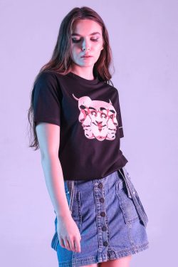 Bad-Sides Siyah Kadın T-shirt