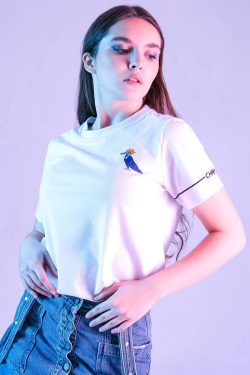 Knock-Bird Beyaz Kadın T-shirt