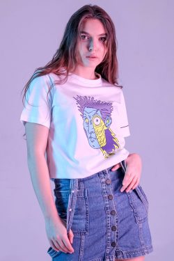 Drajo Beyaz Kadın T-shirt