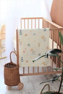 Galaxy 4 Kat Kırışık Müslin Battaniye