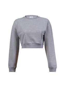 Gri Melanj Crop Sweatshirt