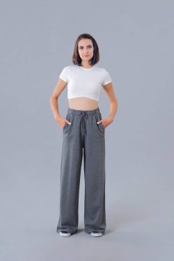 Antrasit Melanj Bol Paça Eşofman Altı