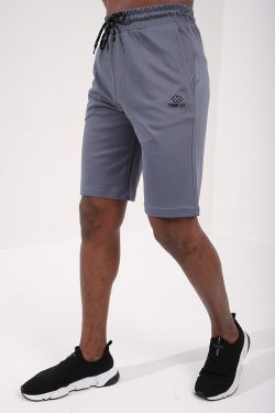 Petrol Gizli Fermuar Cepli Bağcıklı Standart Kalıp Erkek Şort – 81201