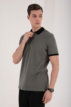 Çağla Basic Çift Düğmeli Standart Kalıp Polo Yaka Erkek T-Shirt – 87944