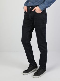 044 Karl Düşük Bel Düz Paça Straight Fit Mavi Erkek Jean Pantolon