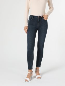 759 Lara Orta Bel Dar Paça Super Slim Fit Jean Kadın Jean Pantolon