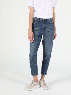 896 Marıa Yüksek Bel Daralan Paça Mom Fit Jean Kadın Jean Pantolon