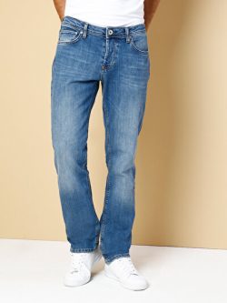 045 Davıd Orta Bel Rahat Paça Regular Fit Mavi Erkek Jean Pantolon