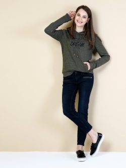 895 Sofıa Düşük Bel Düz Paça Cigarette Fit Lacivert Kadın Jean Pantolon