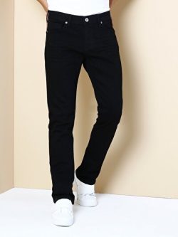 044 Karl Düşük Bel Düz Paça Straight Fit Siyah Erkek Jean Pantolon