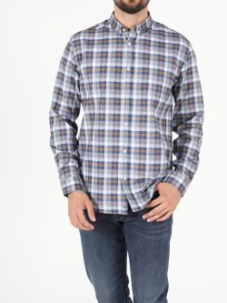 Regular Fit Shirt Neck Erkek Yeşil Uzun Kol Gömlek