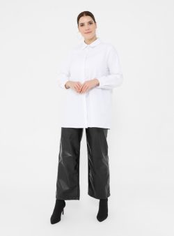 Büyük Beden Tunik Alia Beyaz
