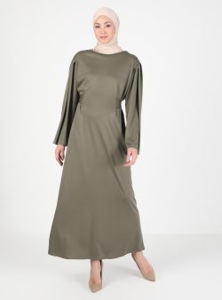 Tesettür Elbise ZENANE Haki