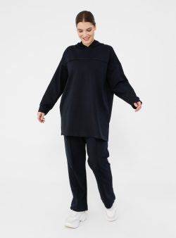 Büyük Beden Eşofman Takım Alia İndigo