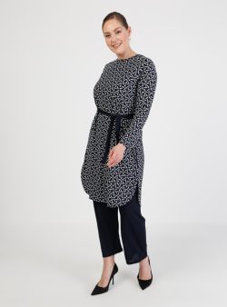 Büyük Beden Takım GELİNCE Lacivert