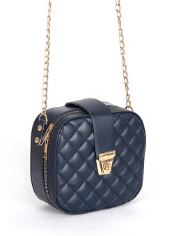 Omuz Çantası ABBA Lacivert / Metalik / Gold