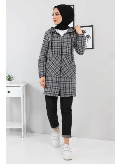 Kap / Pardesü Tesettür Dünyası Gri