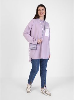 Büyük Beden Sweatshirt Alia Lila