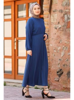 Tesettür Elbise InStyle İndigo