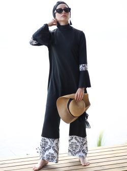 Tesettür Mayo Marina Mayo Siyah / Lacivert